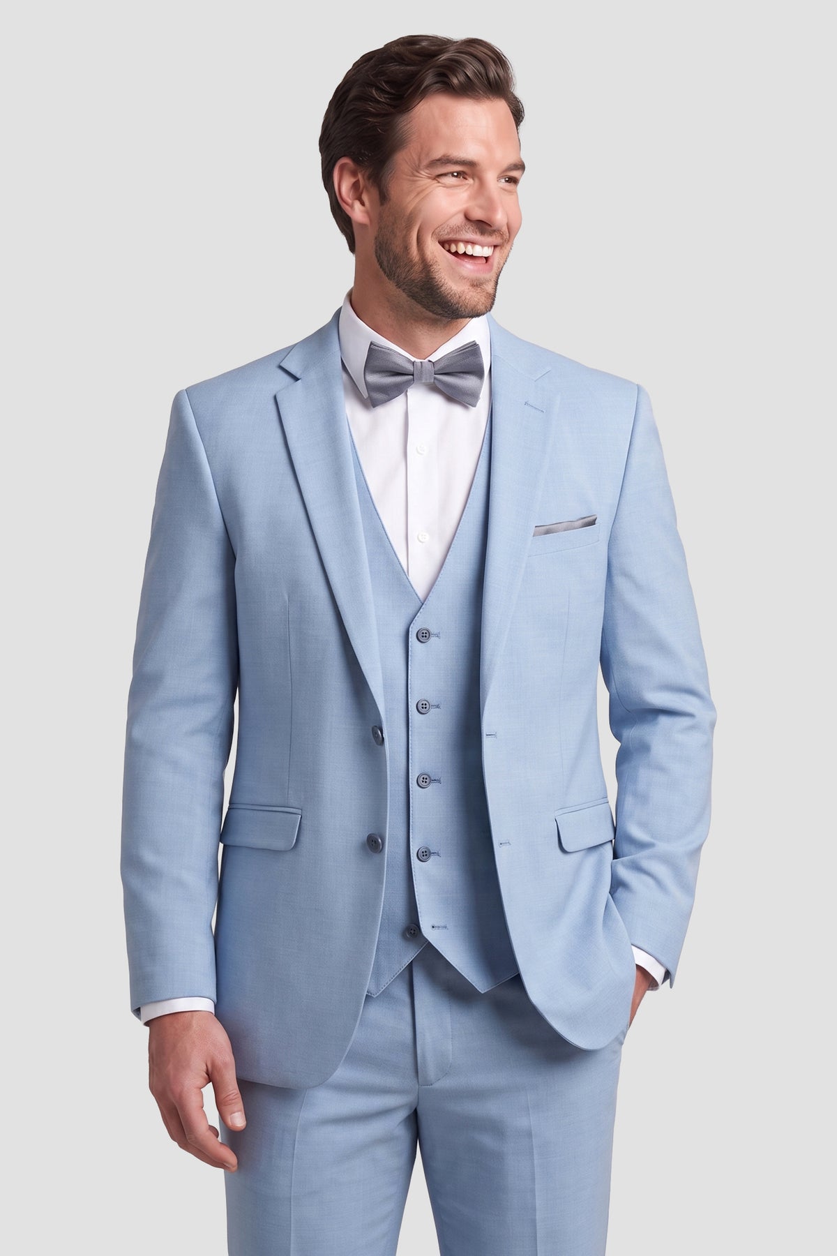 Allure Men "Savoy" Light Blue Suit Jacket (Separates)