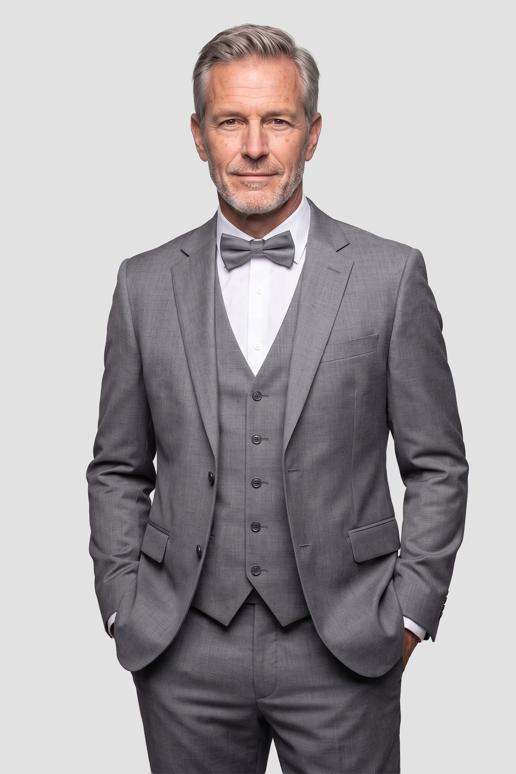 Allure Men "Savoy" Medium Grey Suit Jacket (Separates)