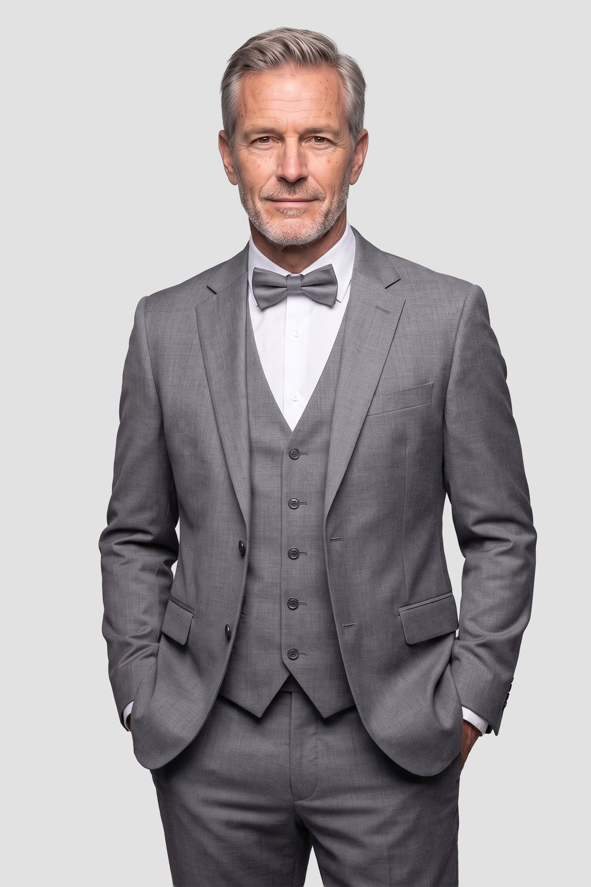 Allure Men "Savoy" Medium Grey Suit Jacket (Separates)