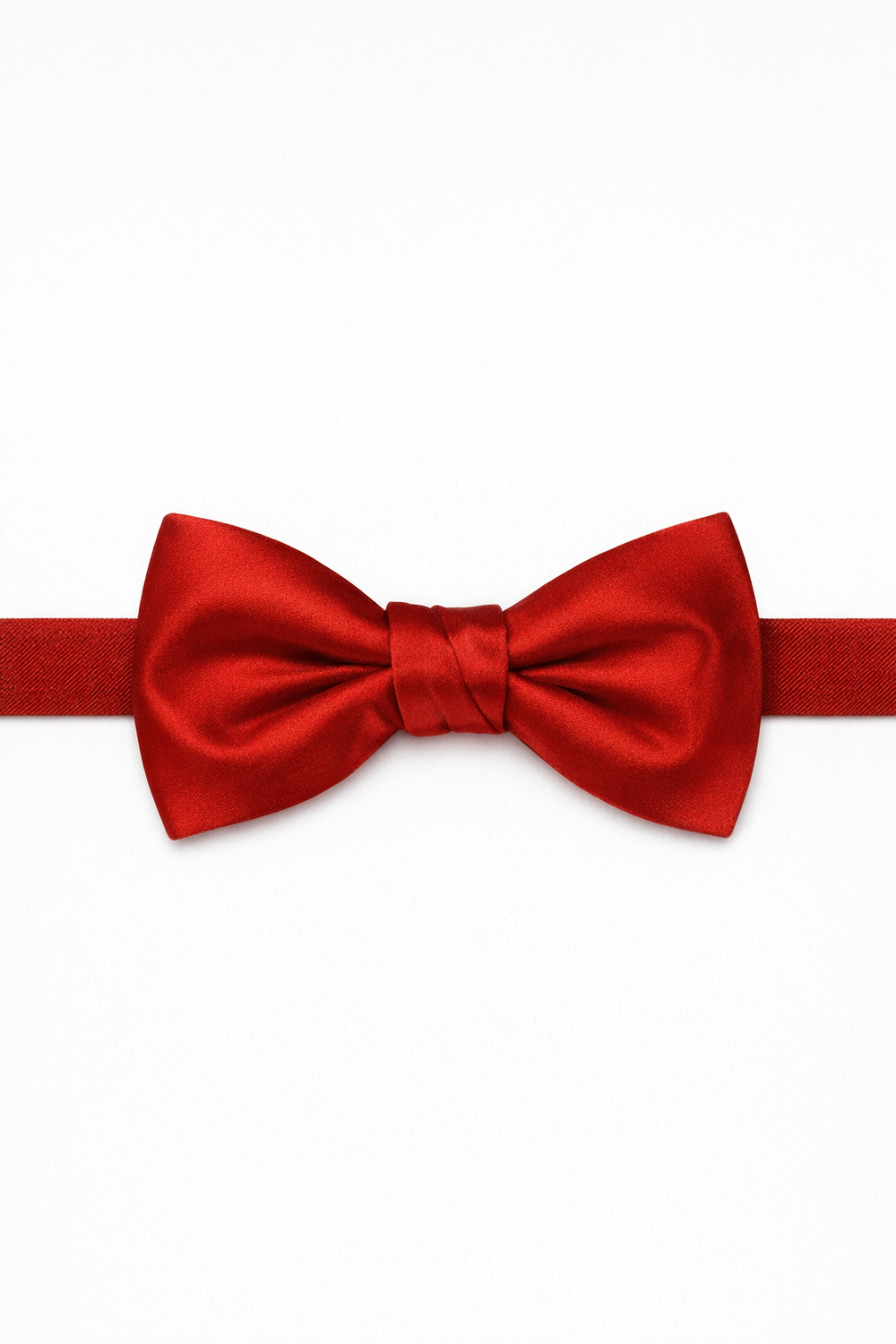 Cardi Pre-Tied Scarlet Luxury Satin Bow Tie