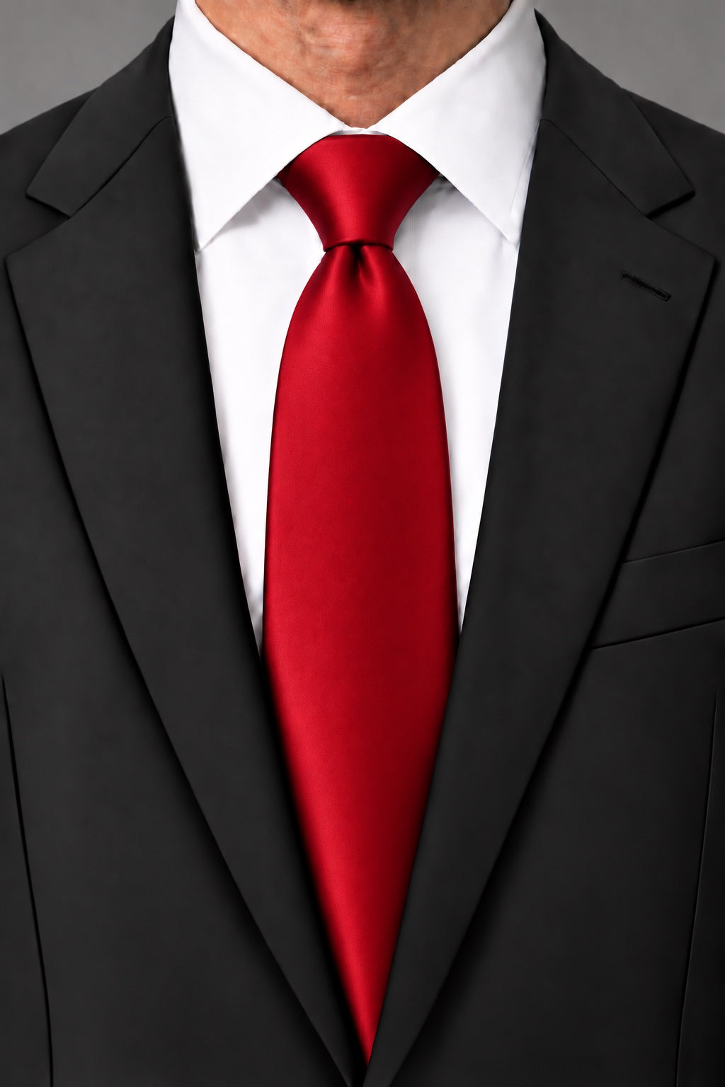 Cardi Scarlet Luxury Satin Necktie