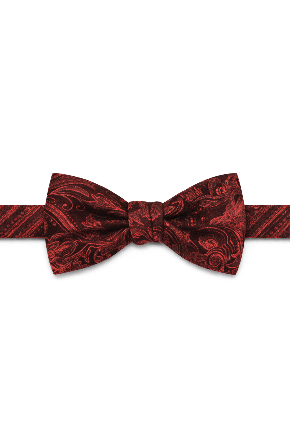 Cardi Pre-Tied Scarlet Tapestry Bow Tie