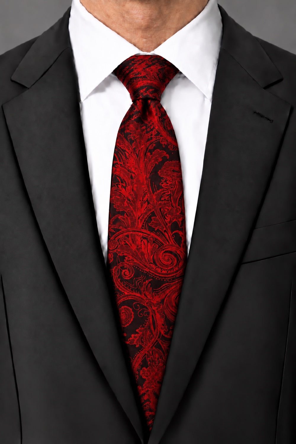 Cardi Scarlet Tapestry Necktie