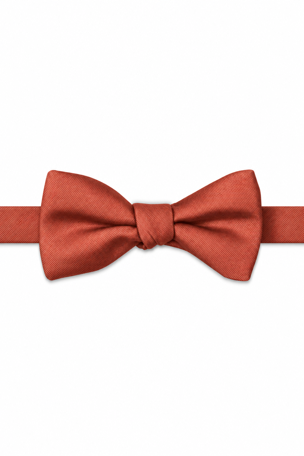 Sedona Modern Solid Bow Tie - pre-tied bow tie, front view