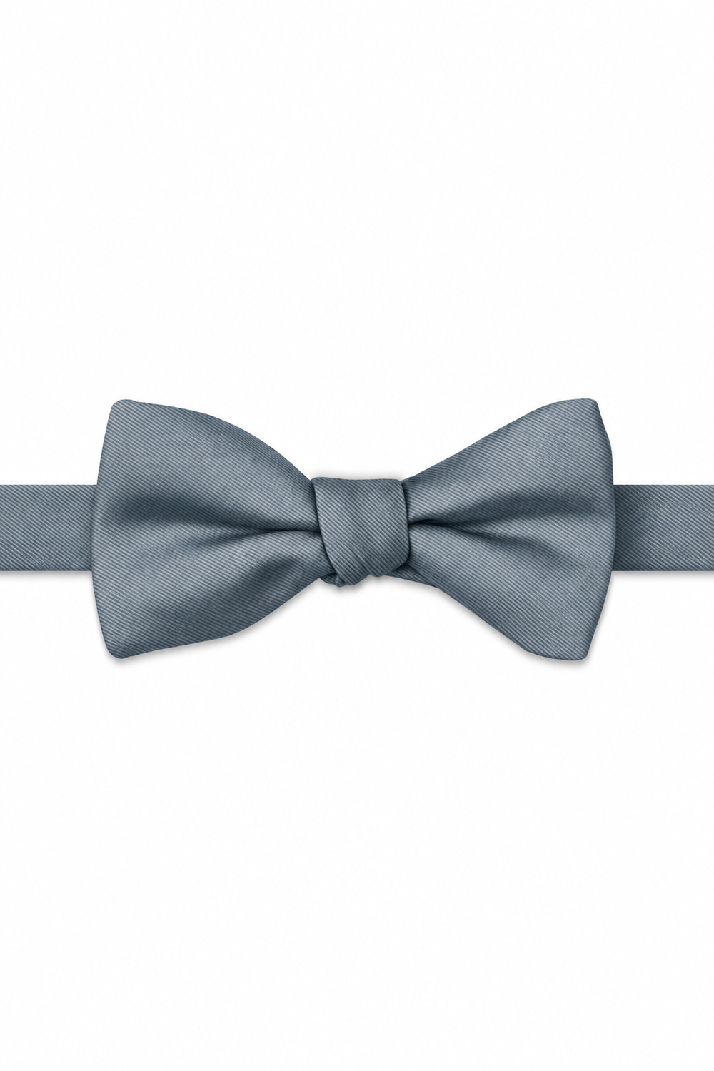 Serene Modern Solid Bow Tie - pre-tied bow tie, front view