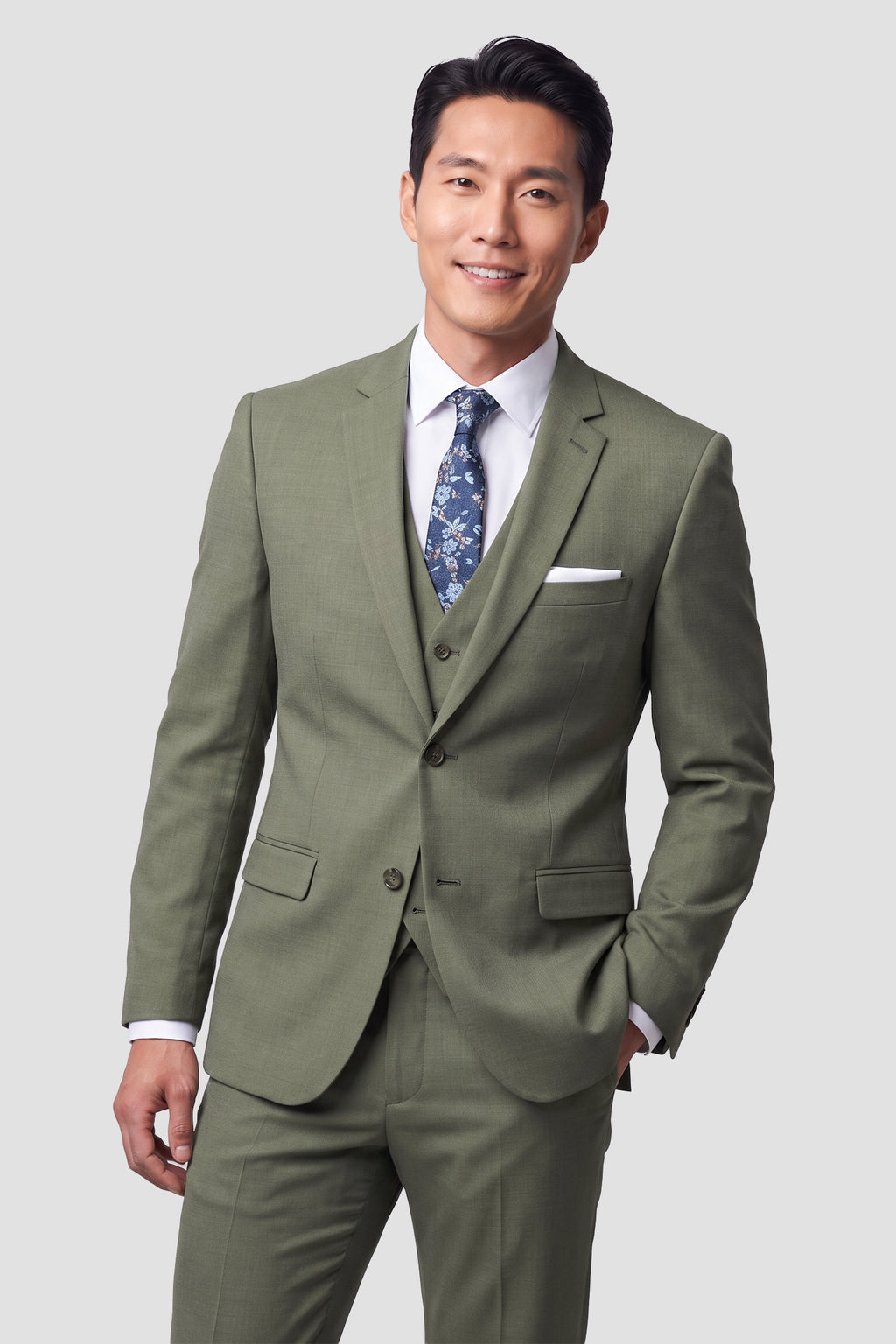 Couture 1910 "Sharkskin" Celadon Green Suit Jacket (Separates)