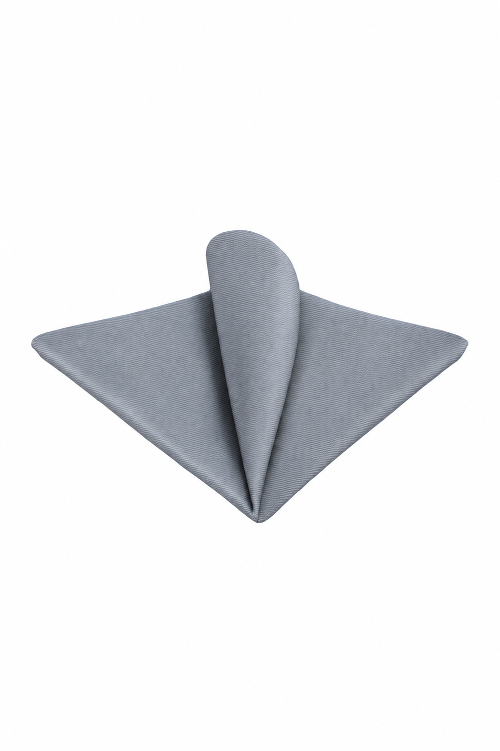 Ted Stanford Silver Modern Solid Pocket Square