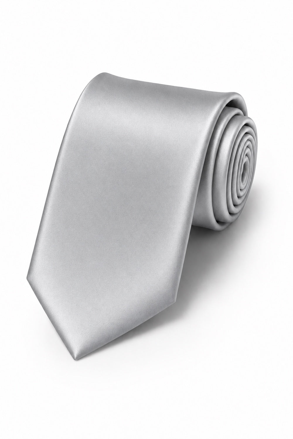 Cardi Silver Luxury Satin Necktie