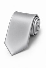 Cardi Silver Luxury Satin Necktie