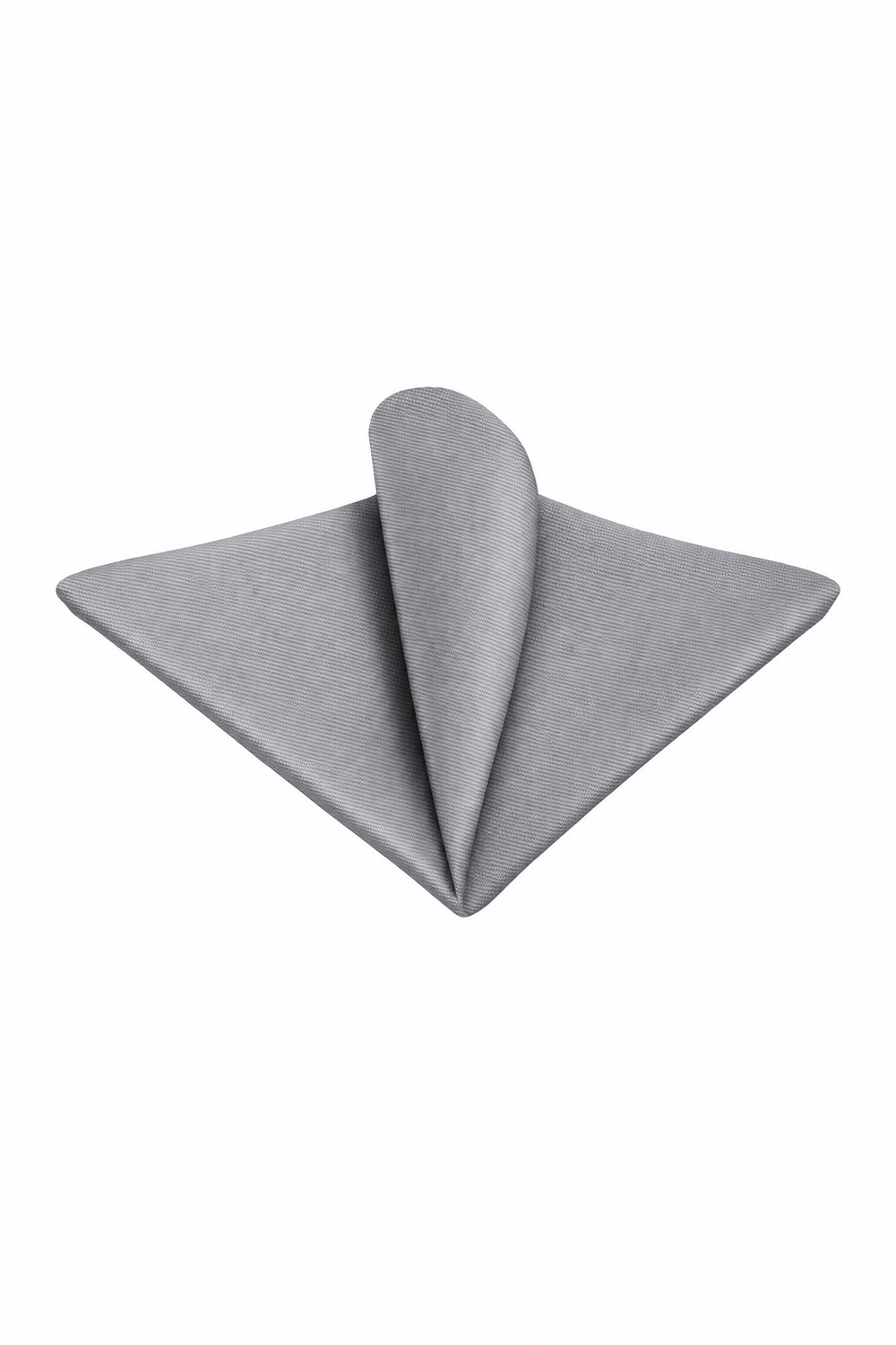 Ted Stanford Silver Mist Modern Solid Pocket Square