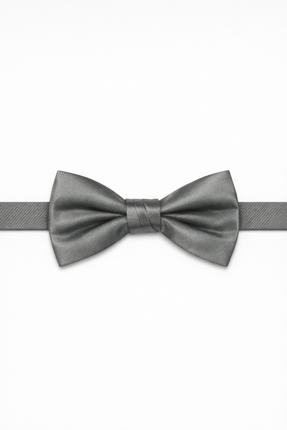 Cristoforo Cardi Pre-Tied Silver Noble Silk Bow Tie