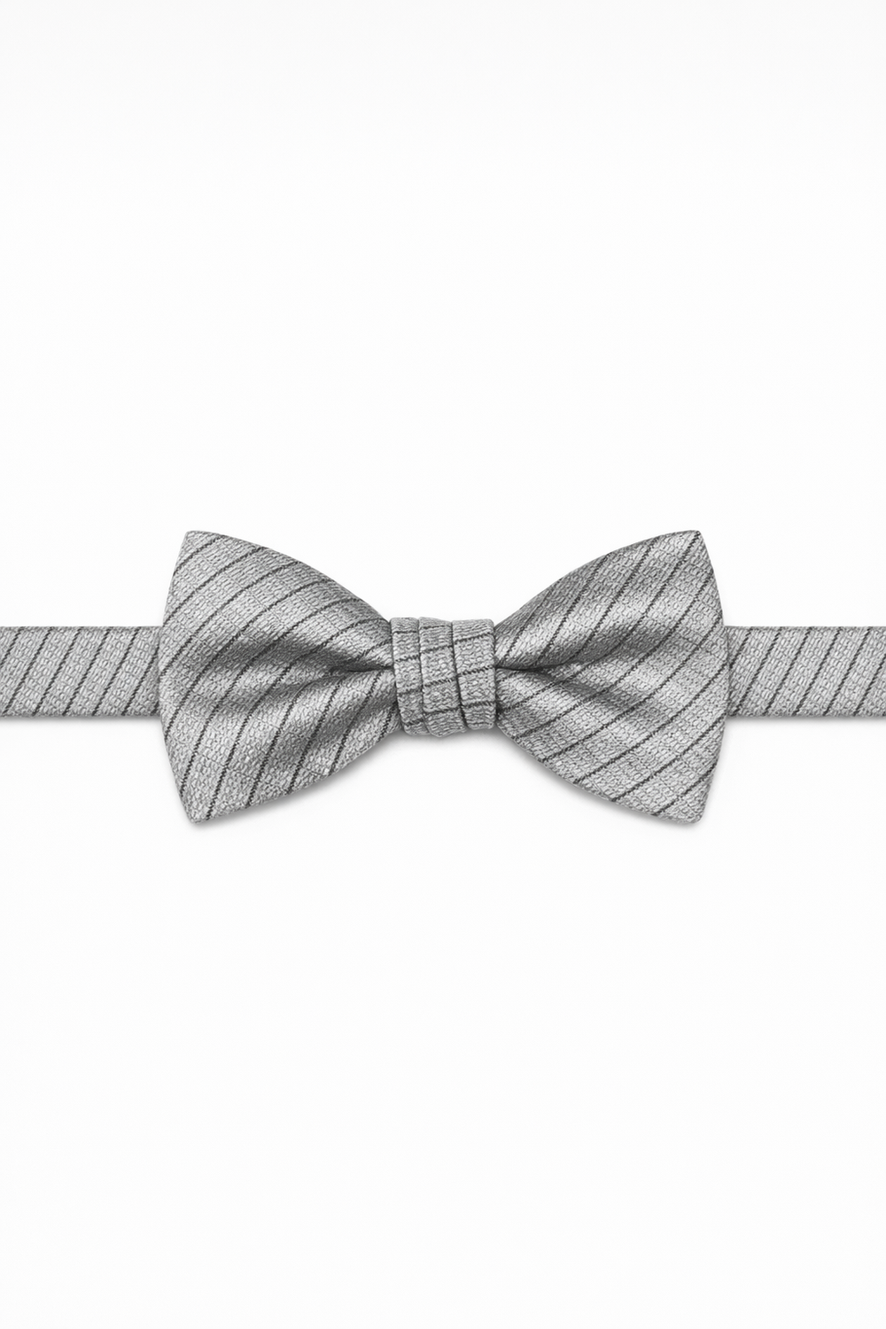 Cardi Pre-Tied Silver Palermo Bow Tie