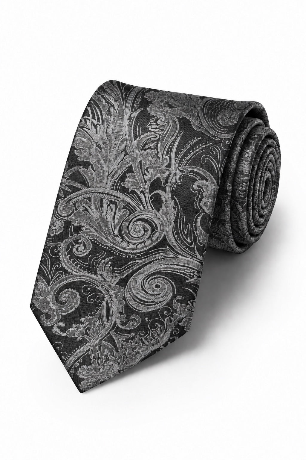 Cardi Silver Tapestry Necktie