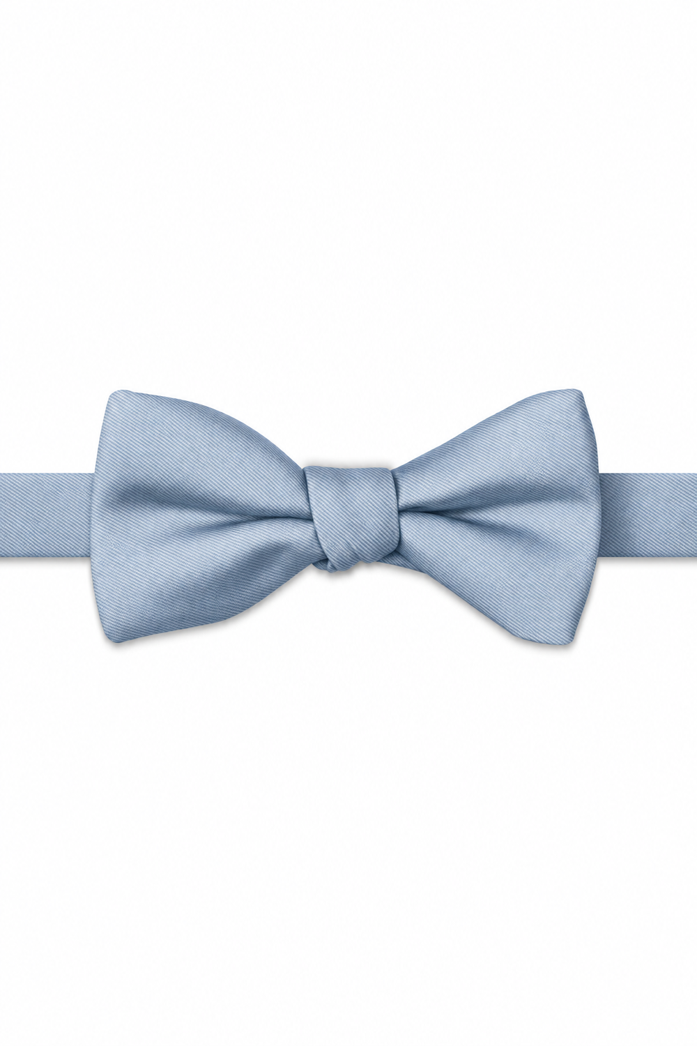 Sky Modern Solid Bow Tie - pre-tied bow tie, front view