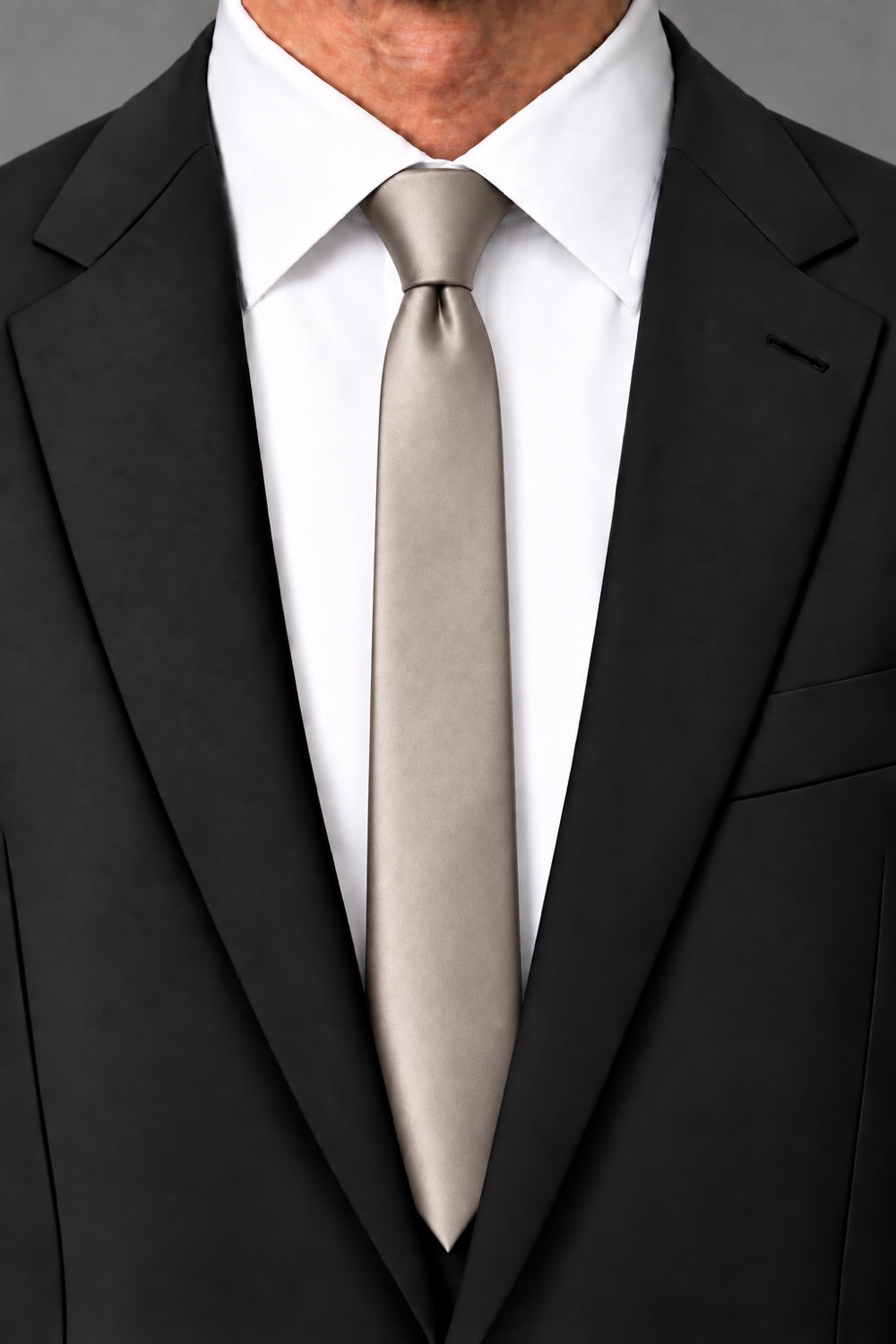 Cardi Stone Luxury Satin Skinny Necktie