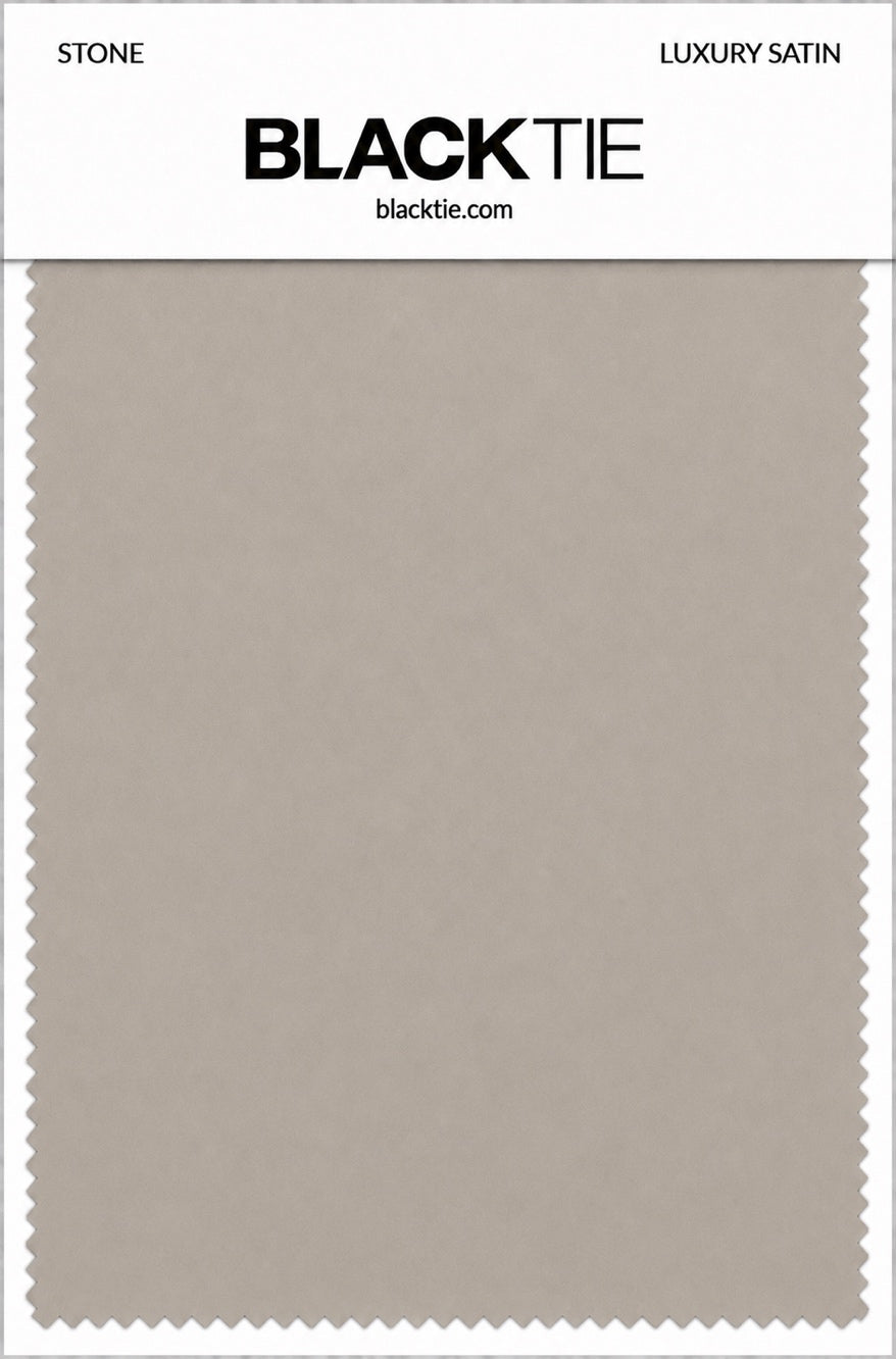 Stone Luxury Satin fabric swatch card