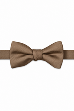 Stone 2 Modern Solid Bow Tie - pre-tied bow tie, front view