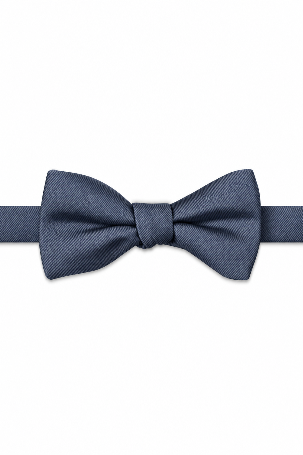 Storm Modern Solid Bow Tie - pre-tied bow tie, front view