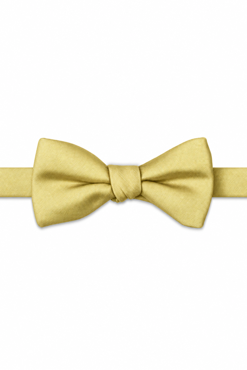 Sunbeam Modern Solid Bow Tie - pre-tied bow tie, front view