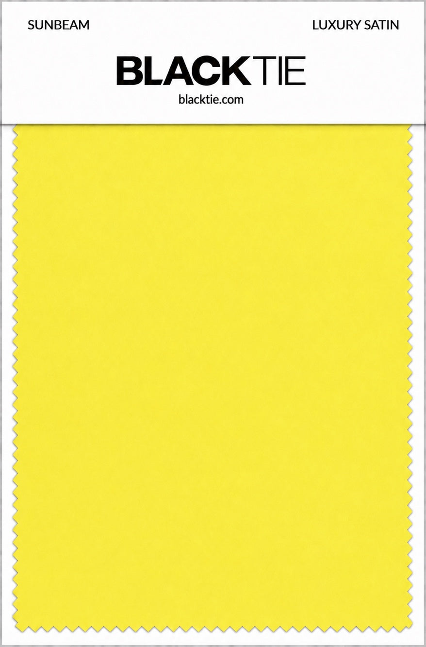 Sunbeam Luxury Satin fabric swatch card