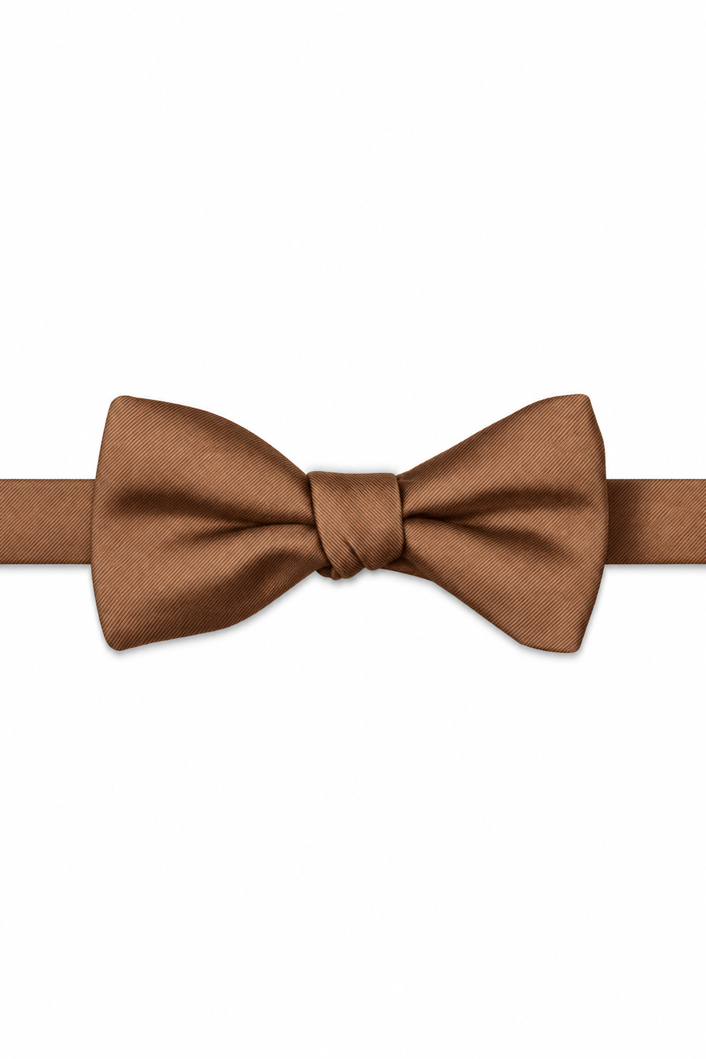 Sundial Modern Solid Bow Tie - pre-tied bow tie, front view