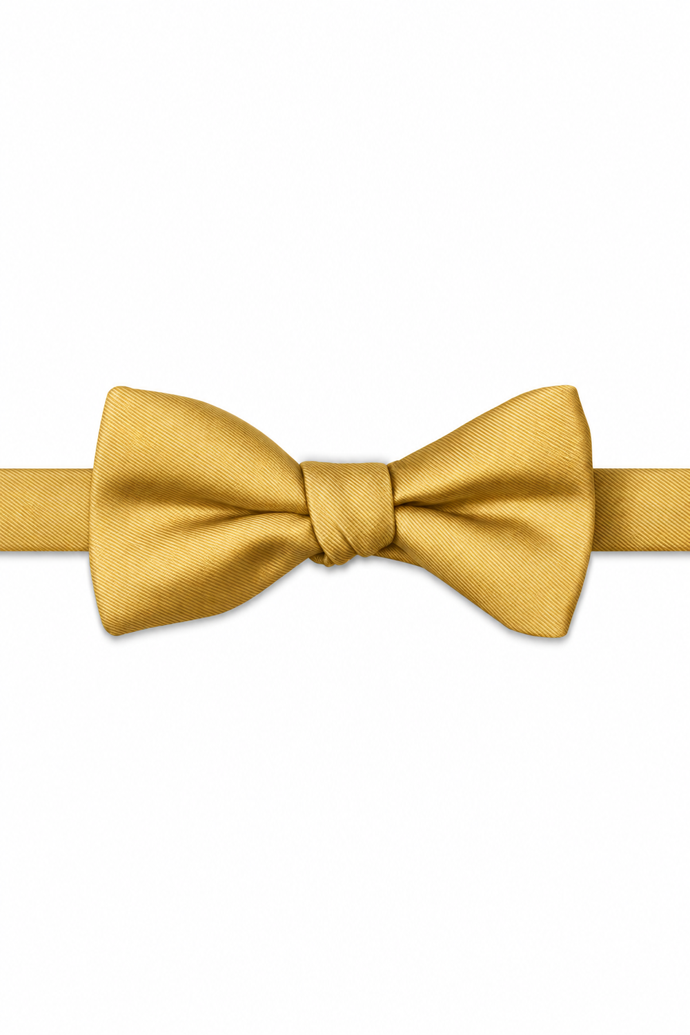 Sunshine Modern Solid Bow Tie - pre-tied bow tie, front view