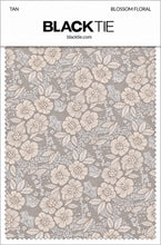 Ted Stanford Tan Blossom Floral Necktie
