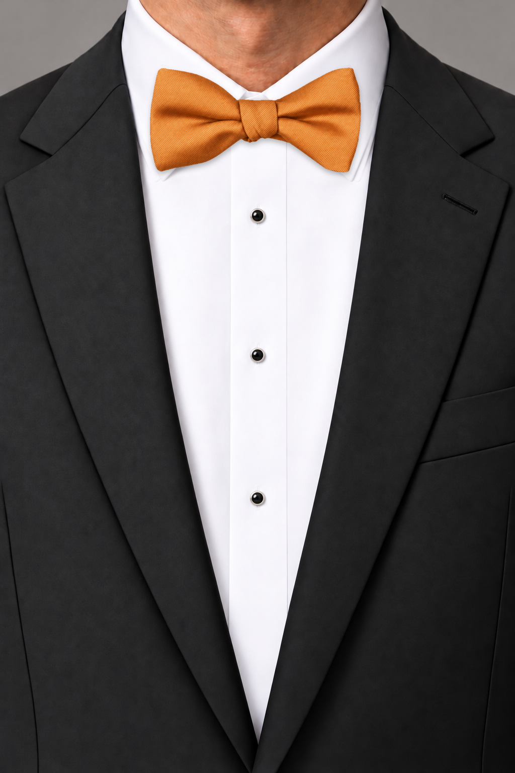 Ted Stanford Tangerine Modern Solid Bow Tie