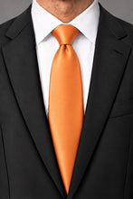 Cardi Tangerine Luxury Satin Necktie