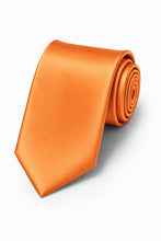 Cardi Tangerine Luxury Satin Necktie