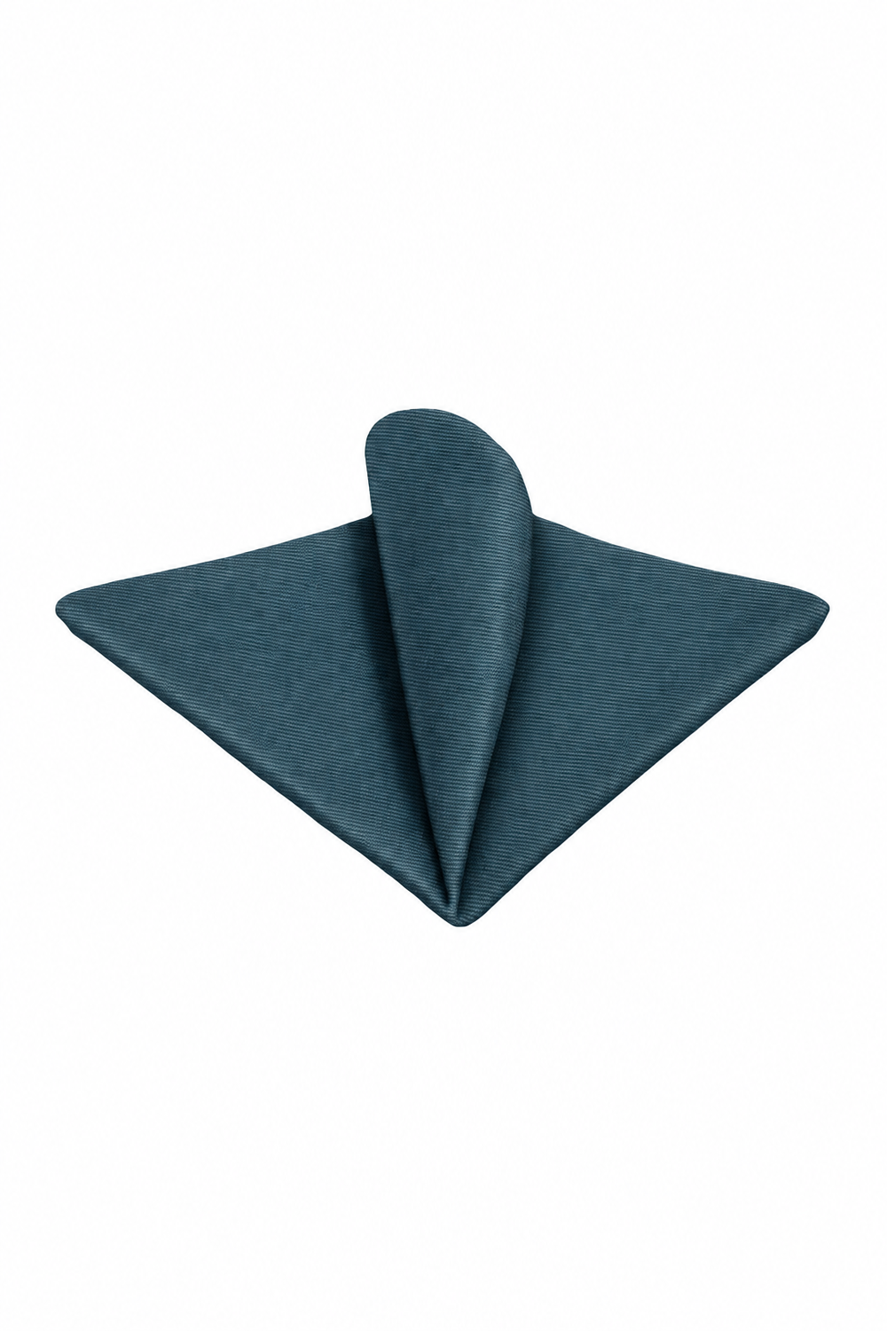 Ted Stanford Teal Blue Modern Solid Pocket Square