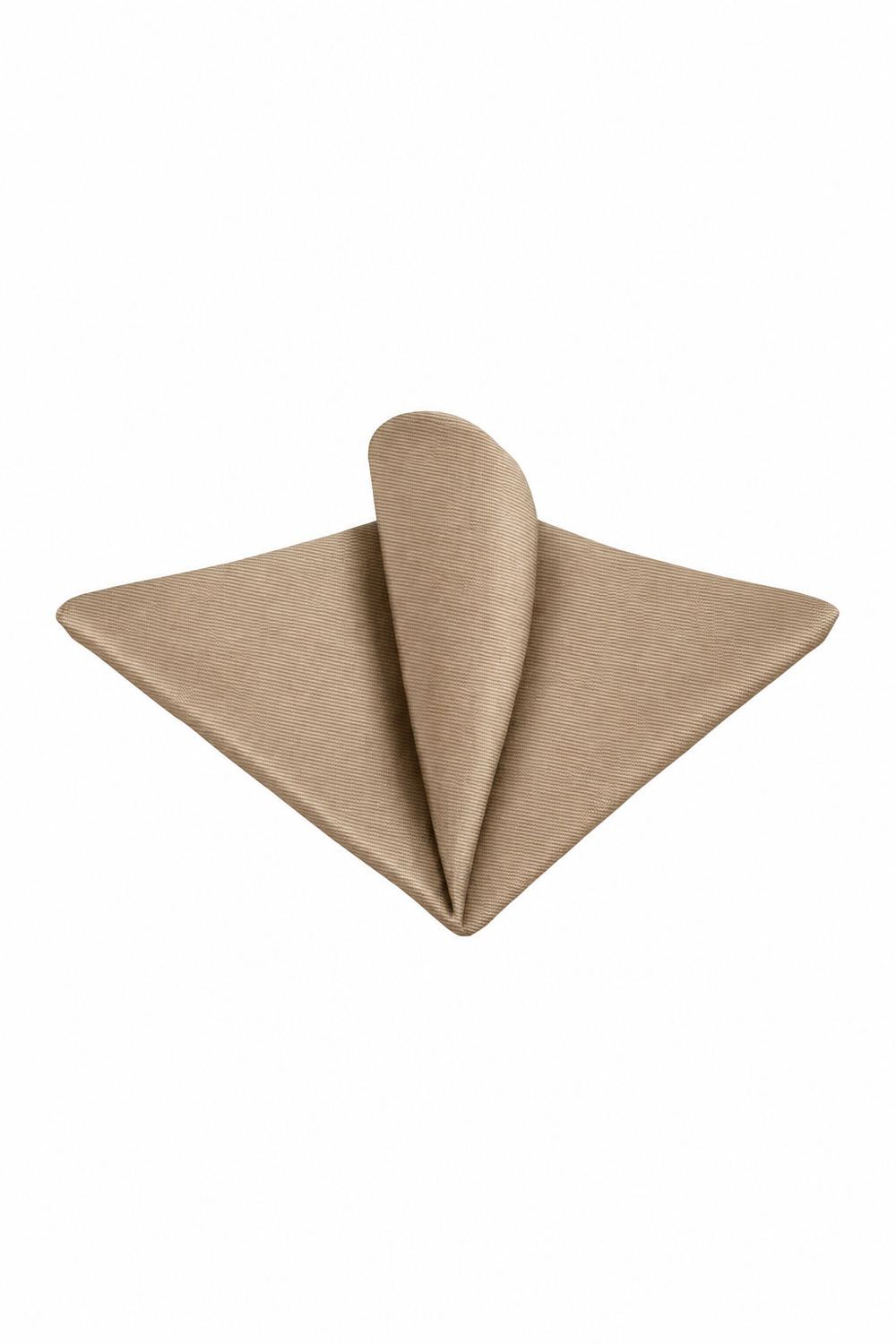 Ted Stanford AZ Champagne Modern Solid Pocket Square