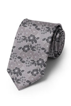 Ted Stanford Black Shale Blossom Floral Necktie