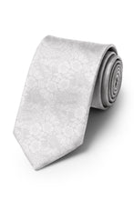 Ted Stanford Bridal White Blossom Floral Necktie