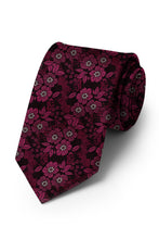 Ted Stanford Cerise Blossom Floral Necktie