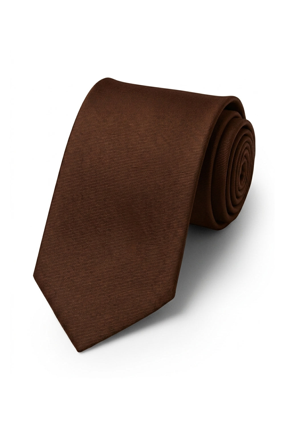 Ted Stanford Cognac Modern Solid Necktie