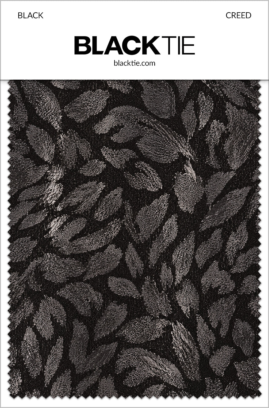 BLACKTIE Black Creed Fabric Swatch