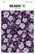 BLACKTIE Plum Floral Fusion Fabric Swatch