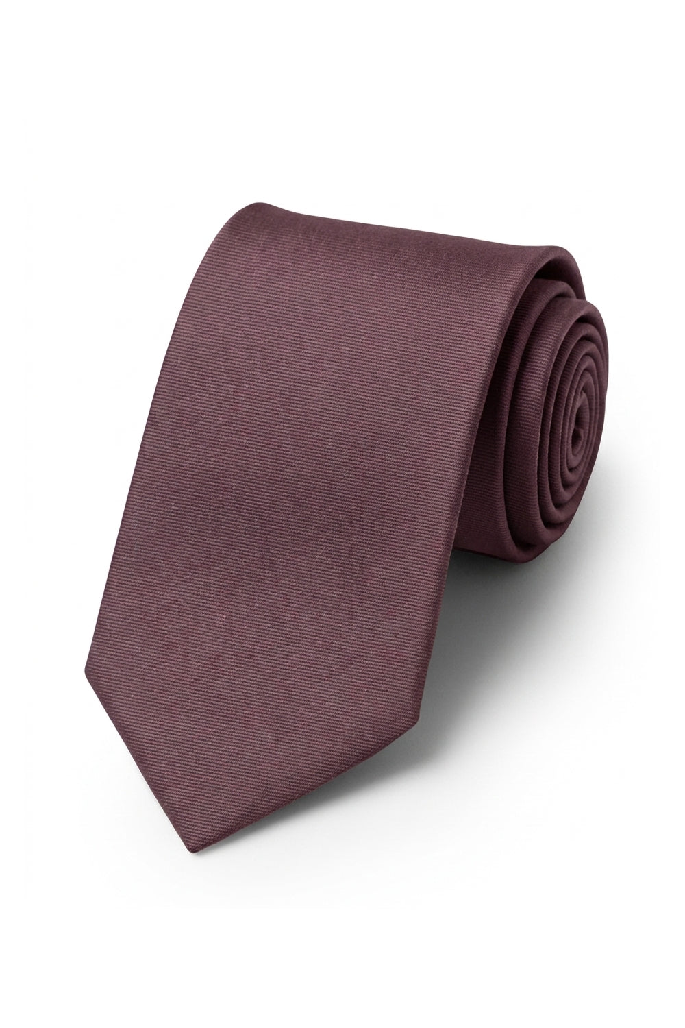 Ted Stanford Garnet Modern Solid Necktie