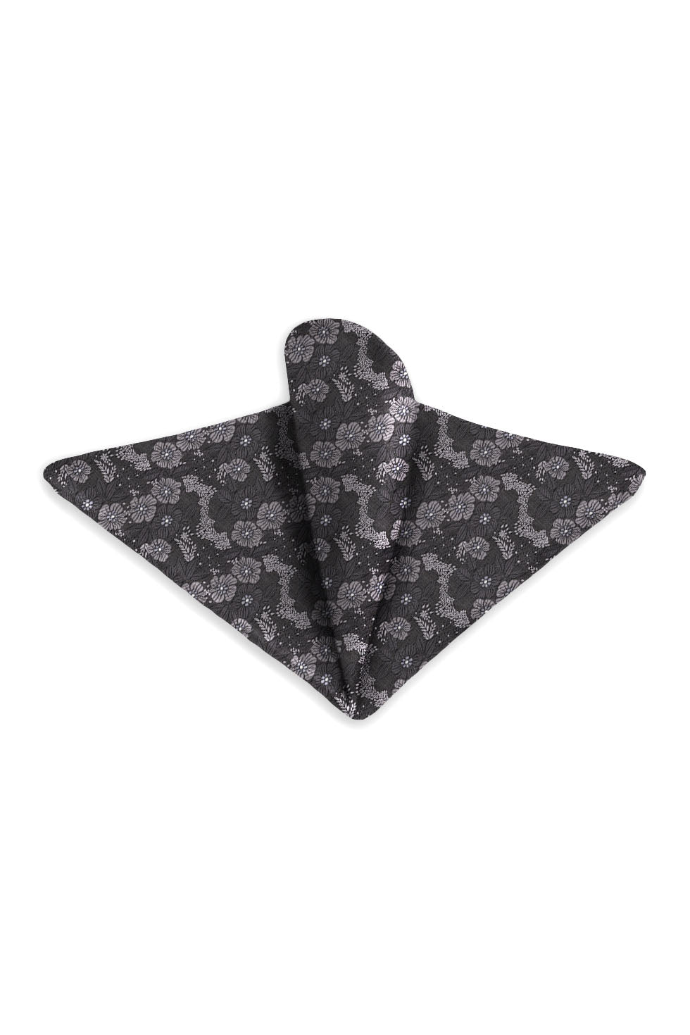 Ted Stanford Granite Blossom Floral Pocket Square