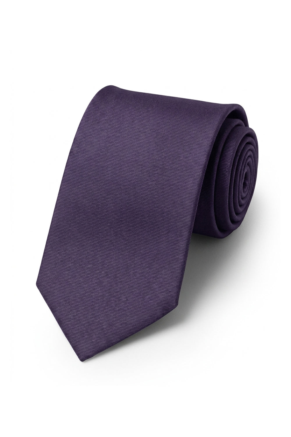 Ted Stanford Grape Modern Solid Necktie