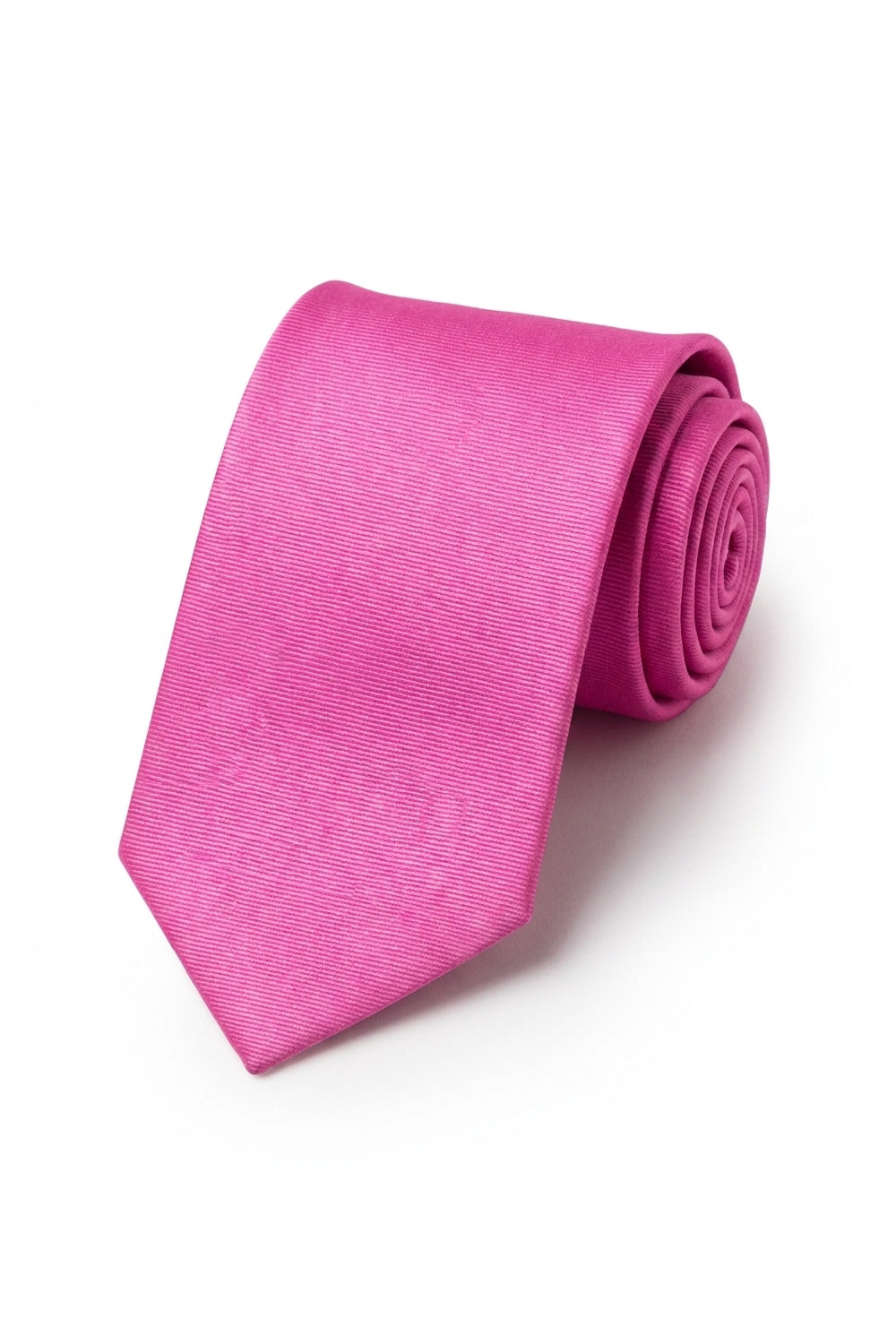 Ted Stanford Hot Pink Modern Solid Necktie