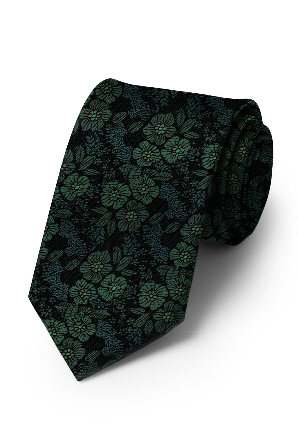 Ted Stanford Hunter Blossom Floral Necktie