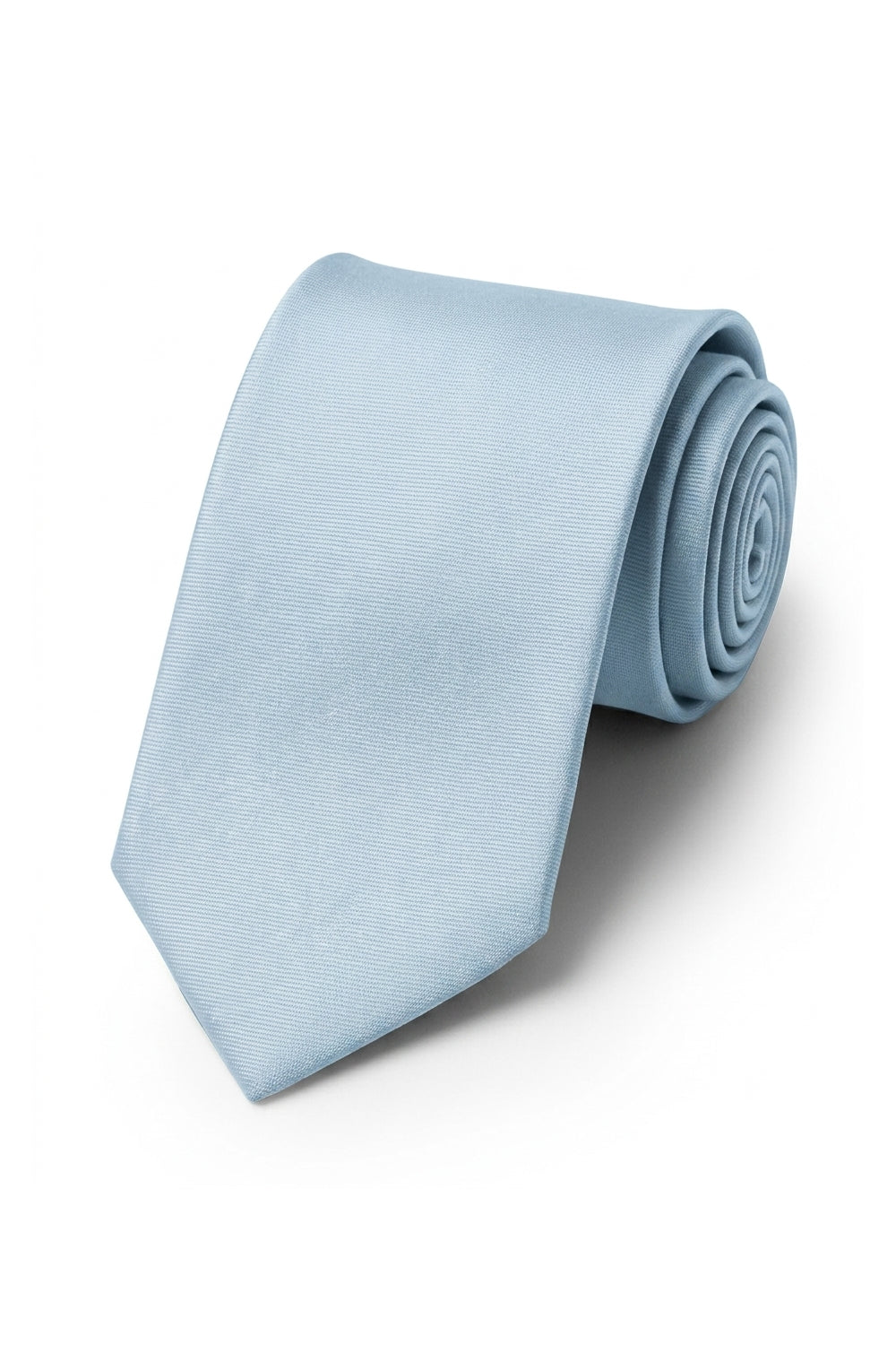 Ted Stanford Ice Blue Modern Solid Necktie