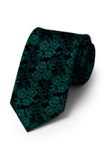 Ted Stanford Jade Blossom Floral Necktie