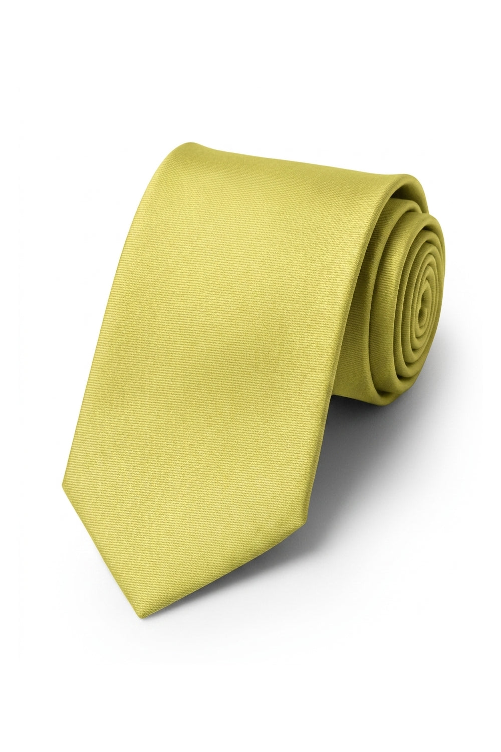 Ted Stanford Lemon Lime Modern Solid Necktie