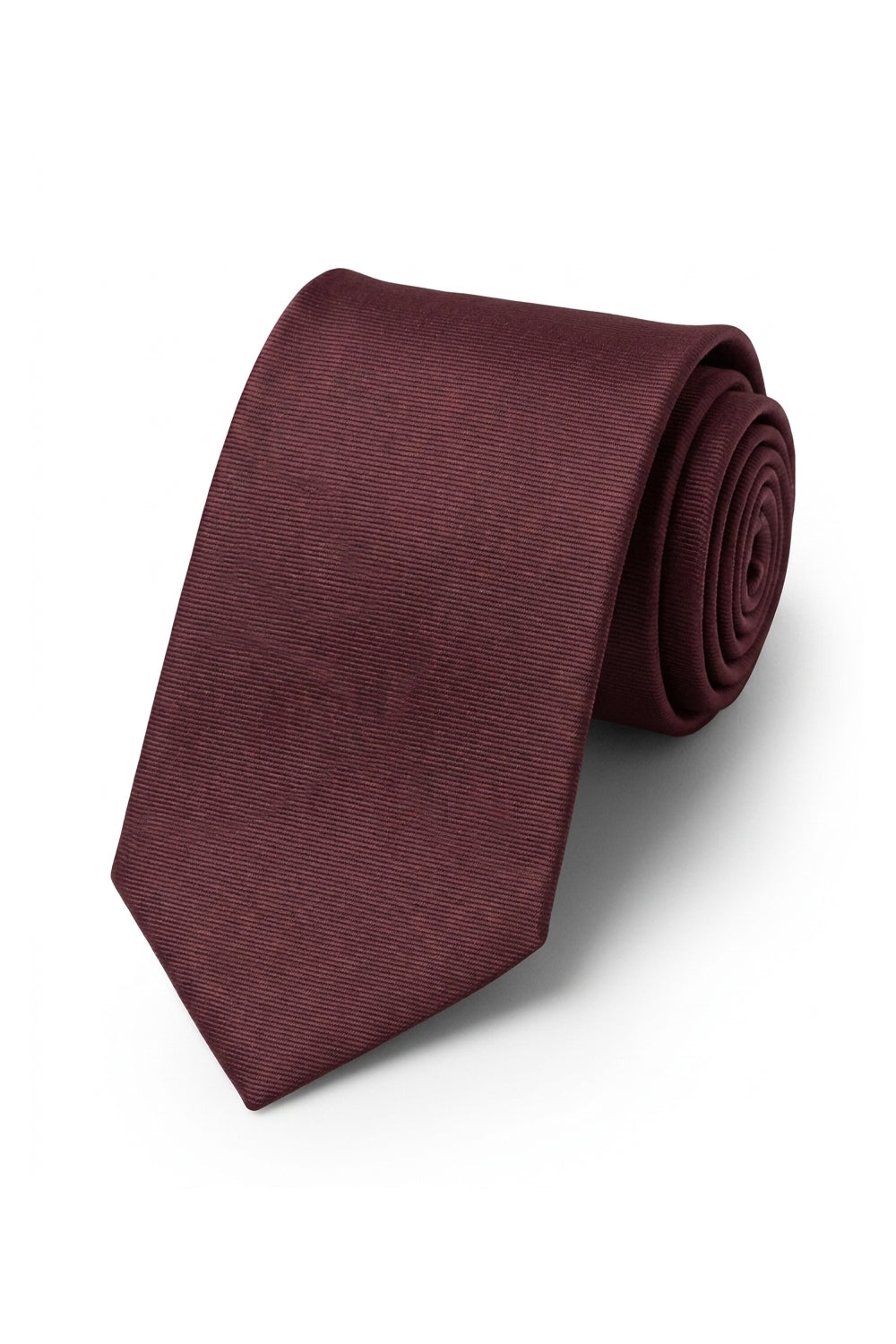 Ted Stanford Merlot Modern Solid Necktie