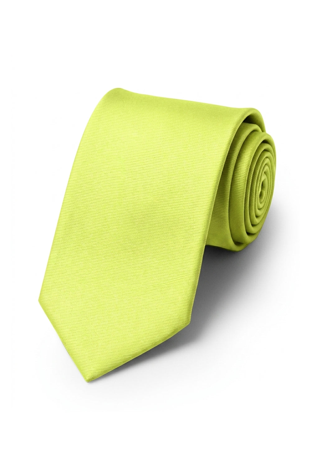 Ted Stanford Neon Yellow Modern Solid Necktie