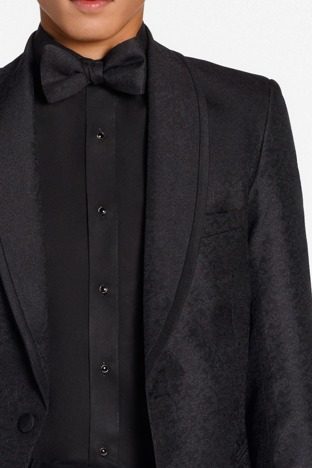 Ted Stanford "Night Vine" Black Shawl Tuxedo Jacket (Separates)