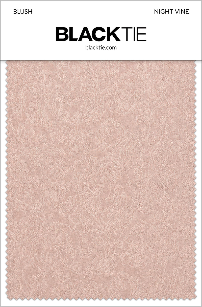 BLACKTIE Blush Night Vine Fabric Swatch